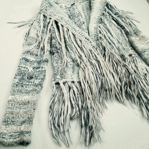 Free People Fringed Open Sweater Jacket - Picture 4 of 12